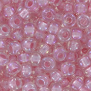 Miyuki rocailles kralen 6/0 - Pearlized effect crystal pink ab 6-3639